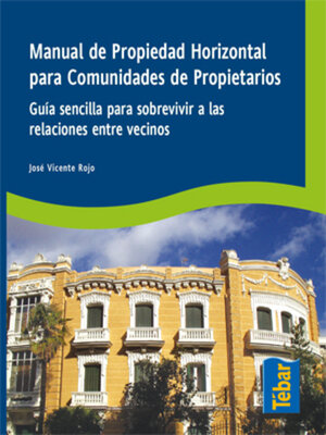 cover image of Manual de propiedad horizontal para comunidades de propietarios